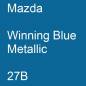 Preview: Mazda, Winning Blue Metallic, 27B.